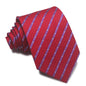 8CM Polyester Jacquard Striped Tie Men's Business Formal Red Black Blue
