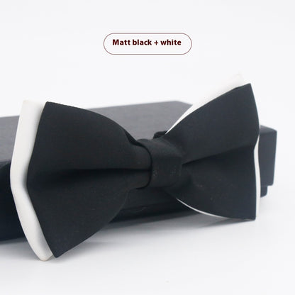 Men's Solid Color Formal Wear Wedding Business Casual Groom Groomsman Bow Tie