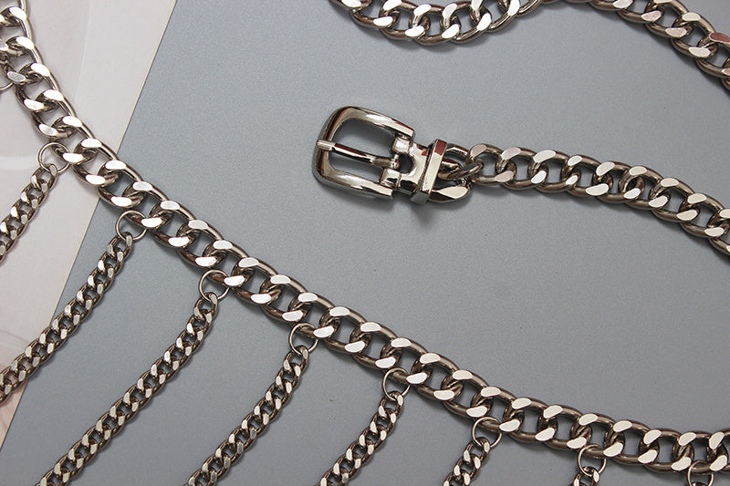 Super Flash Chain Tassel Waist Chain Belly Dance Fairy Accessories Jewelry Dance Matching