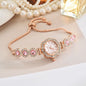 Free Pull-out Bracelet Women's Watch Fashion Color Diamond