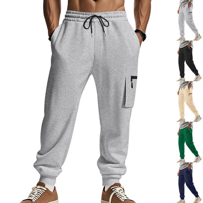 Men's Sports Multi-pocket Zipper Trousers