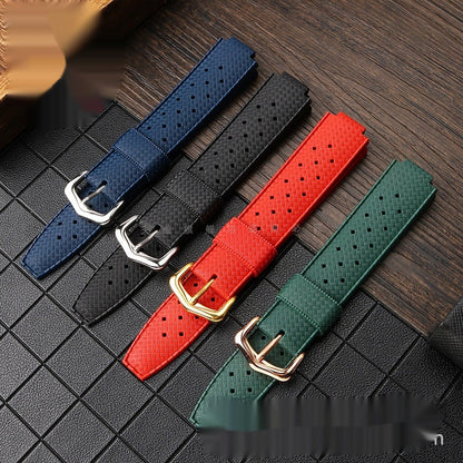 Waterproof Rubber Watch Strap Men's Silicone