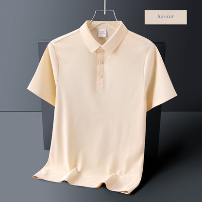 Ice Silk Seamless Cool Short Sleeve Polo