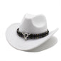 Western Cowboy Hat Woolen Jazz Male Ladies' National Style