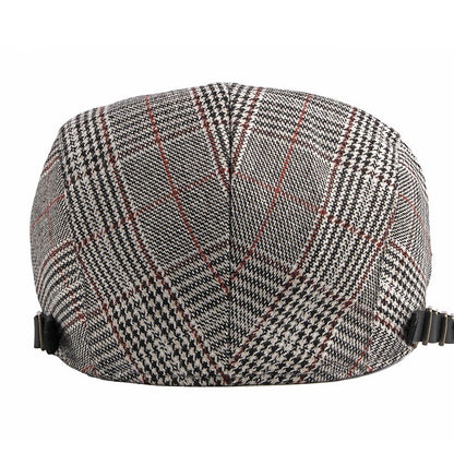 Hat Men's Spring And Autumn Classic Plaid