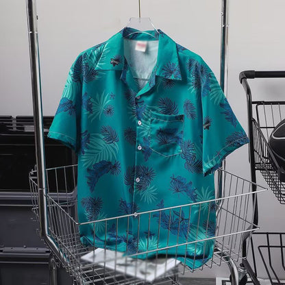 Summer Thin Printed Shirt New Hawaii Beach Shirt Loose