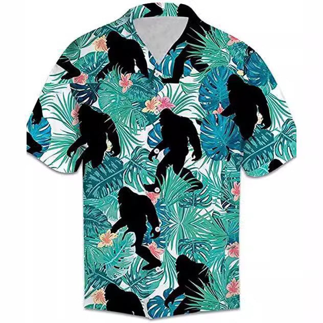 Seaside Vacation Style Loose Casual Shirt Male