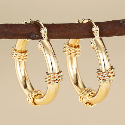 Design Sense Geometric Advanced Light Luxury Ornament Niche Ring Ear Clip
