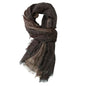 Winter Dual-color Patchwork Plaid Tassel Large Size Scarf