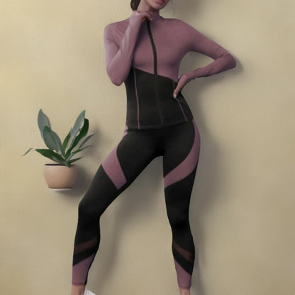 European And American Sports Suit Winter Tight Slimming Long Sleeves