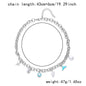 Women's Fashion Starfish Pearl Shell Fishtail Multi-pendant Necklace Bracelet