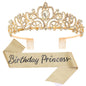 Birthday Party Crown Shoulder Strap Girl Princess Strap Suit
