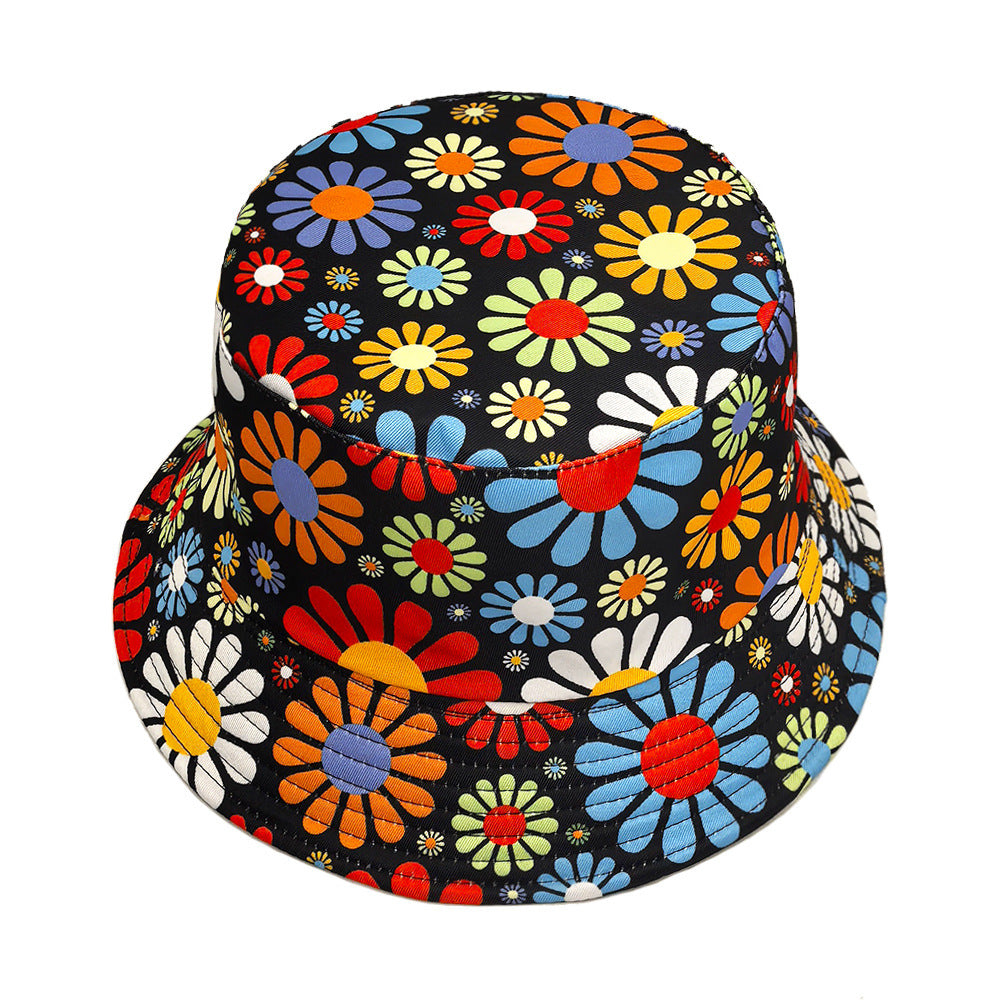 Colorful Flowers Bucket Hat Sun Hat
