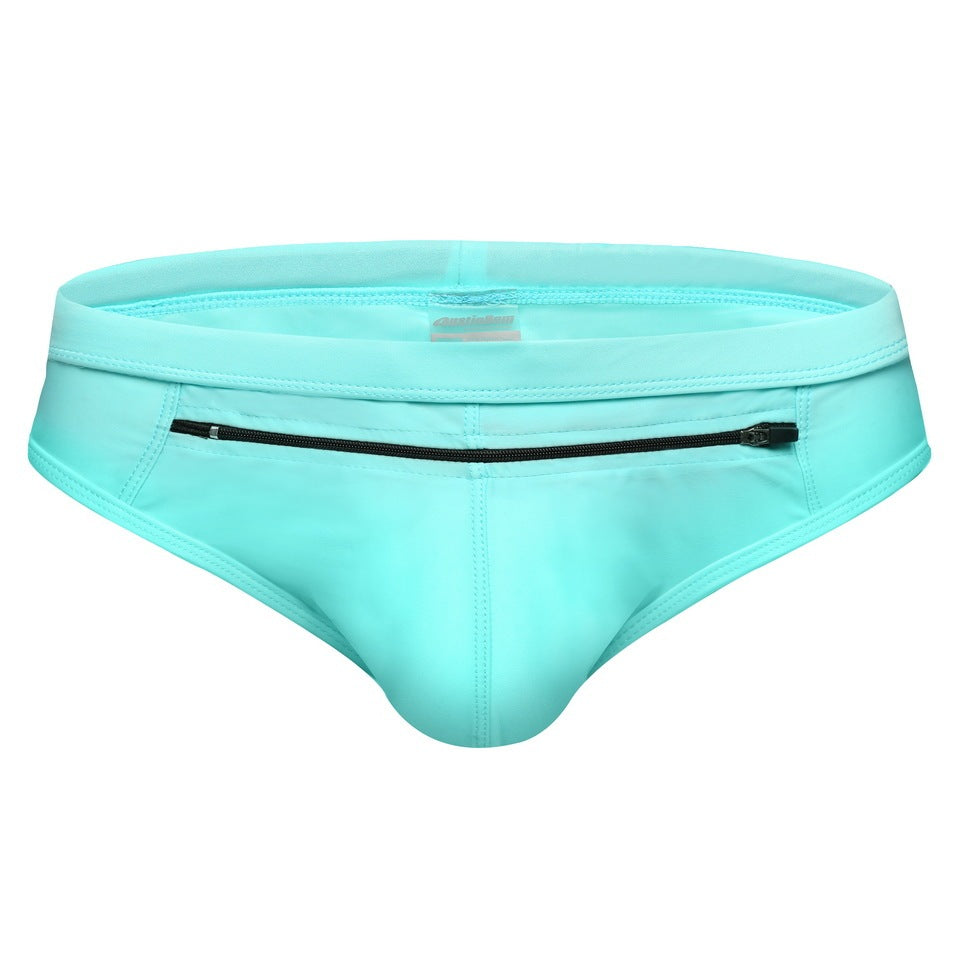 Back Pocket Men's Front Pocket Zipper Design Quick-drying