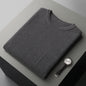 Men's Round Neck Jacquard Pullover Business Knitted Outerwear Vest
