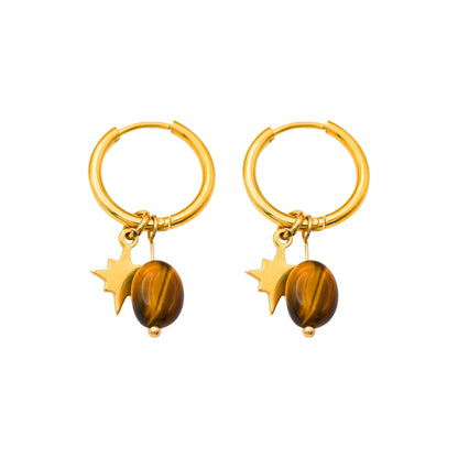European And American New Amazonite Earrings Jewelry
