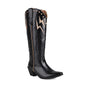 Lightning Embroidery Knee-high Boots Women