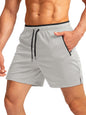 Men's Running Short Belt Zipper Pocket Quick-drying Gym Exercise Lightweight