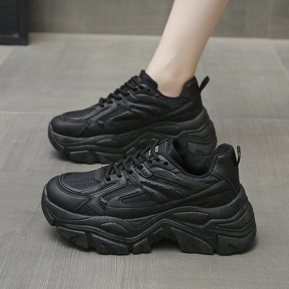 Women's Thick Bottom Breathable White Shoes