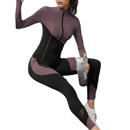 European And American Sports Suit Winter Tight Slimming Long Sleeves
