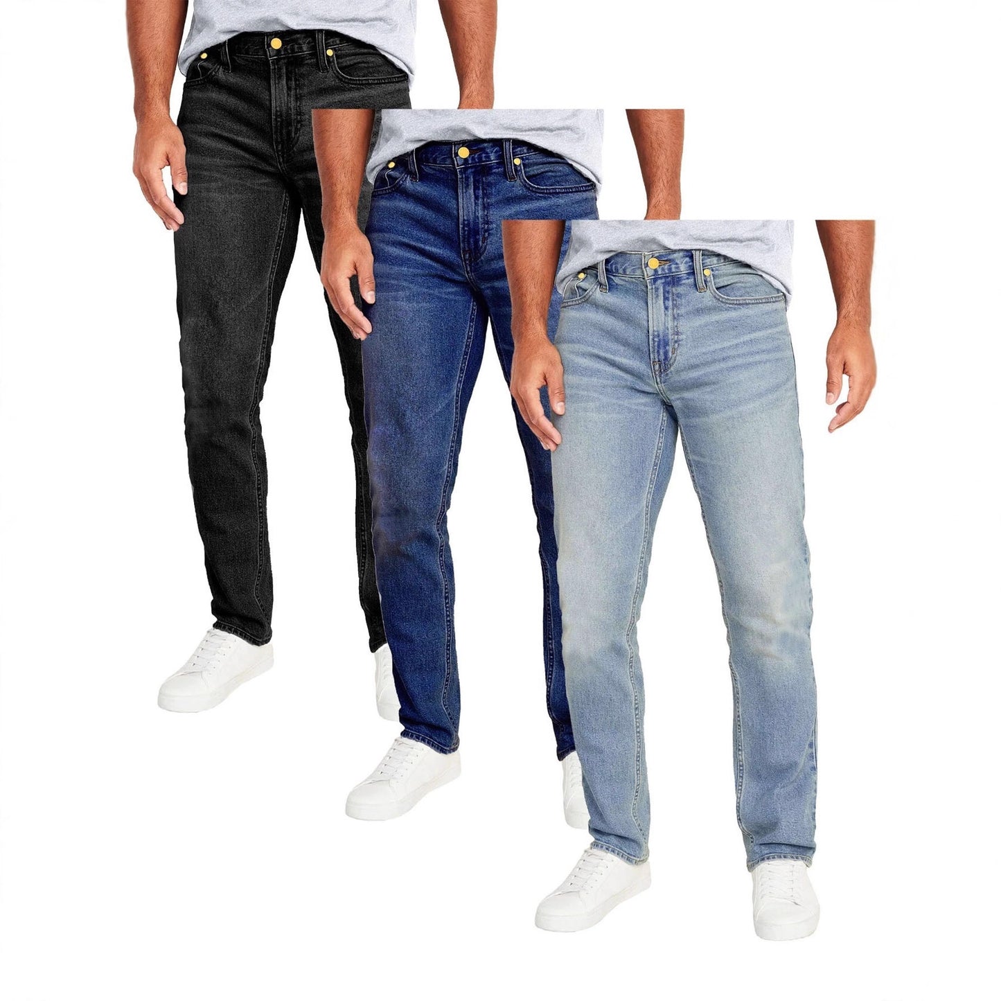 Three-piece Classic Three-color Jeans