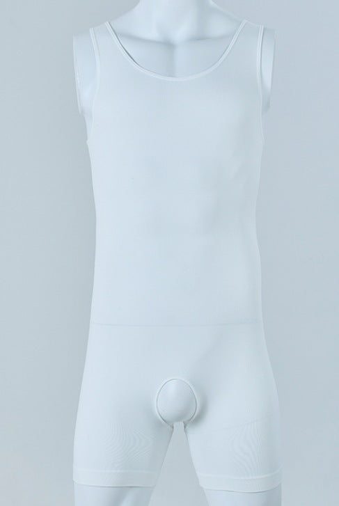 Men's Body-shaping Corsets Crotch Hollow-out Cinched Belly Contracting Inner Wear Base Body-shaping Corsets