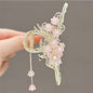 Antique Tassel Large Pearl Clip Metal Hairpin