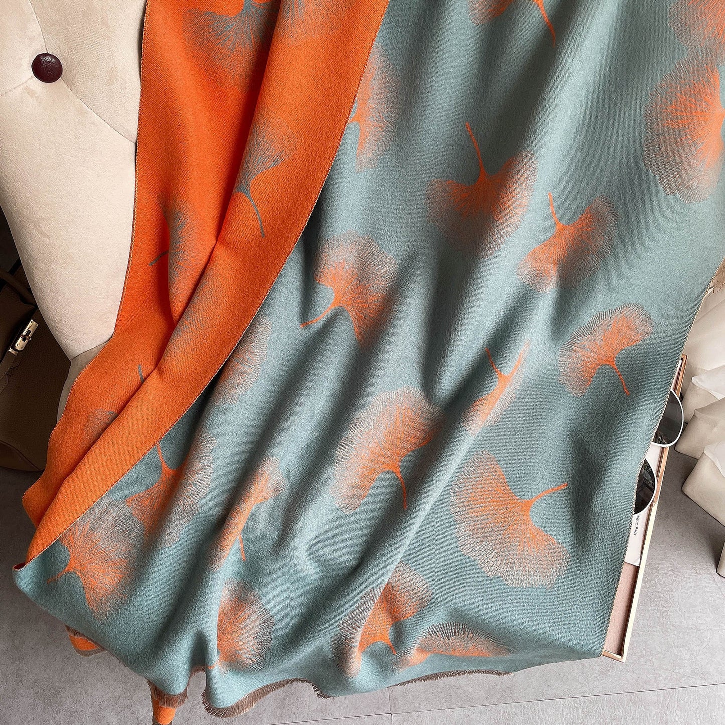 Women's Warm Scarf Shawl With Imitatal Cashmere Tassels