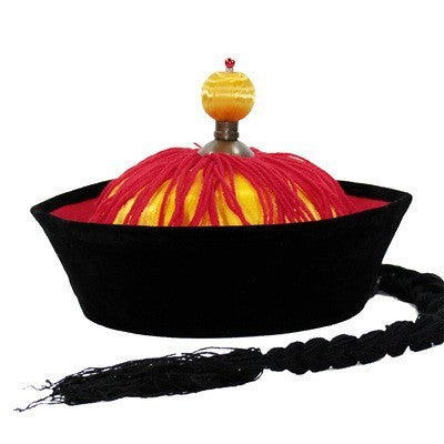 Black Dance Table Performance Hat Emperor Qianlong Hat