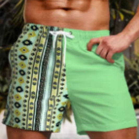 Men's Casual Quick-drying Printing Beach Shorts