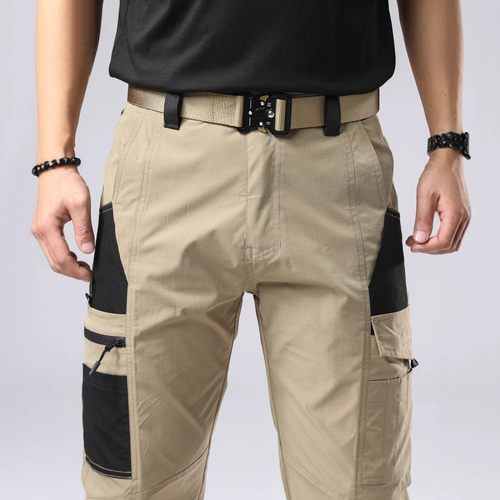 Men's Outdoor Loose Casual Pants Overalls Windproof Waterproof