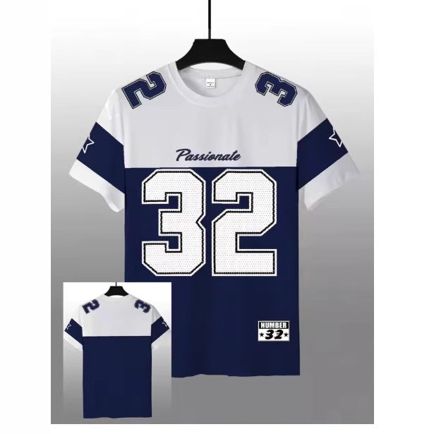 Summer Menswear Casual Digital Printed Round Neck Short Sleeve T-shirt