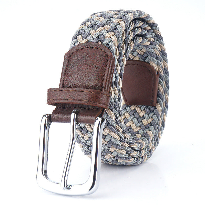 Canvas Elastic Stretch Belt Pin Buckle Canvas Belt