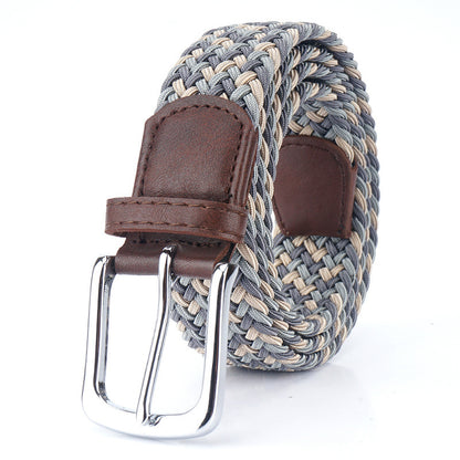 Canvas Elastic Stretch Belt Pin Buckle Canvas Belt