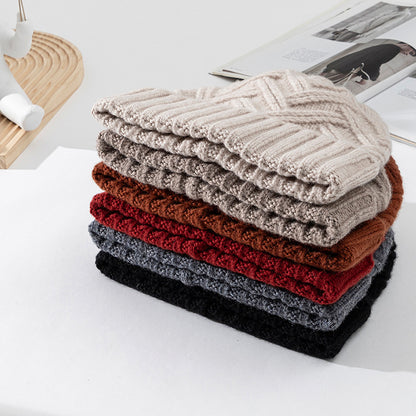 Wool Knitted Thickened Autumn And Winter Warm Wool Hat
