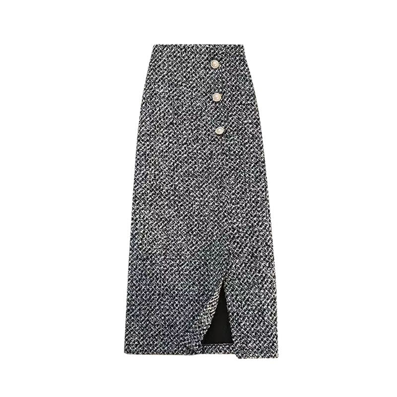 Women's Tweed Skirt New Autumn And Winter Sweater