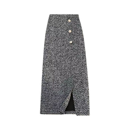 Women's Tweed Skirt New Autumn And Winter Sweater