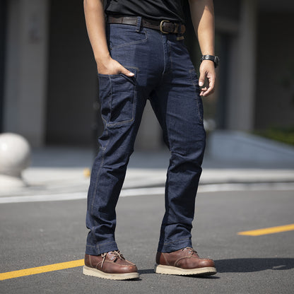 Personality Tactical Stretch Jeans Men