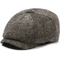 Herringbone Peaked Cap Middle-aged And Elderly Beret