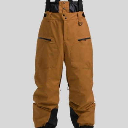 New Strap Thickened Waterproof Ski Pants Men