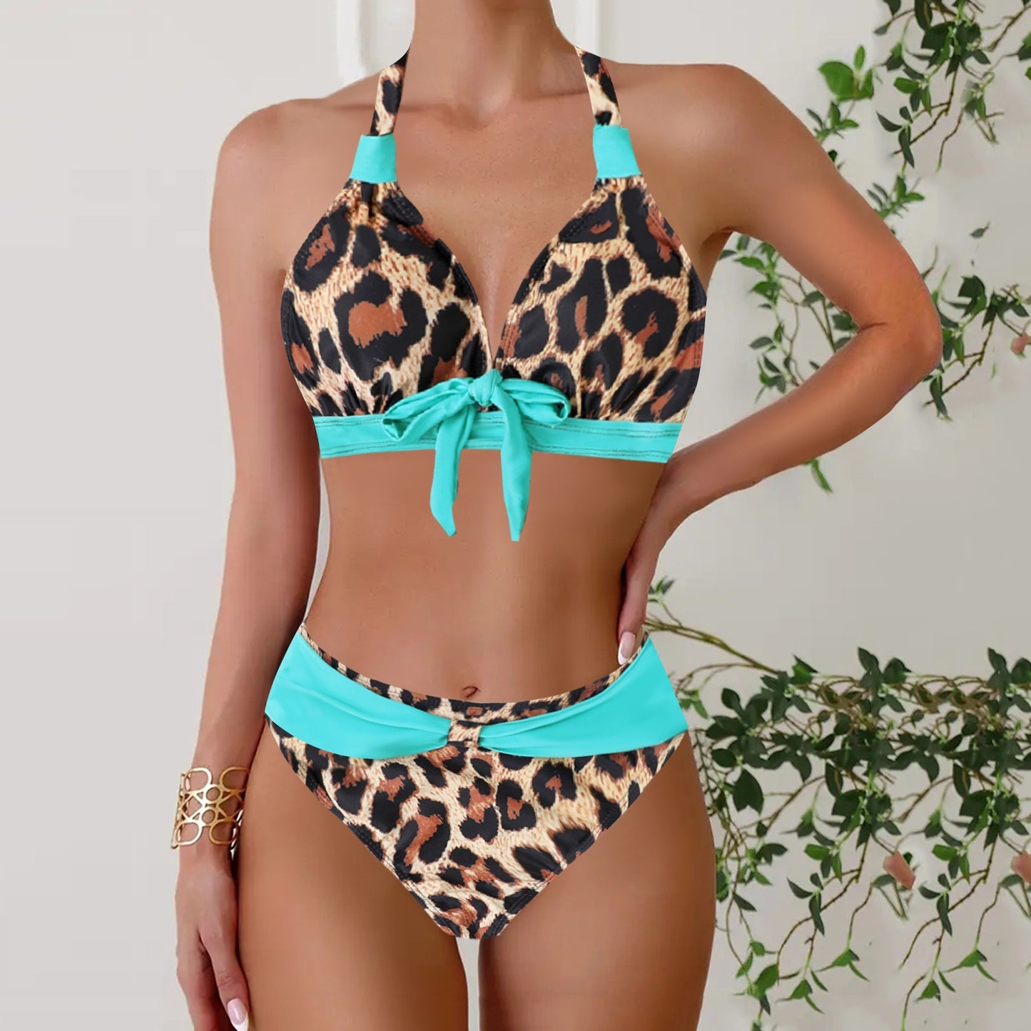 European And American Triangle Bikini Split Plus Size Bikini