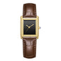 Couple Leather Watch Strap Simple Square Student's Watch Waterproof