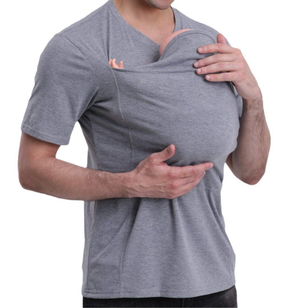 High Quality Kangaroo Dad Multi-functional T-shirt Long Sleeve