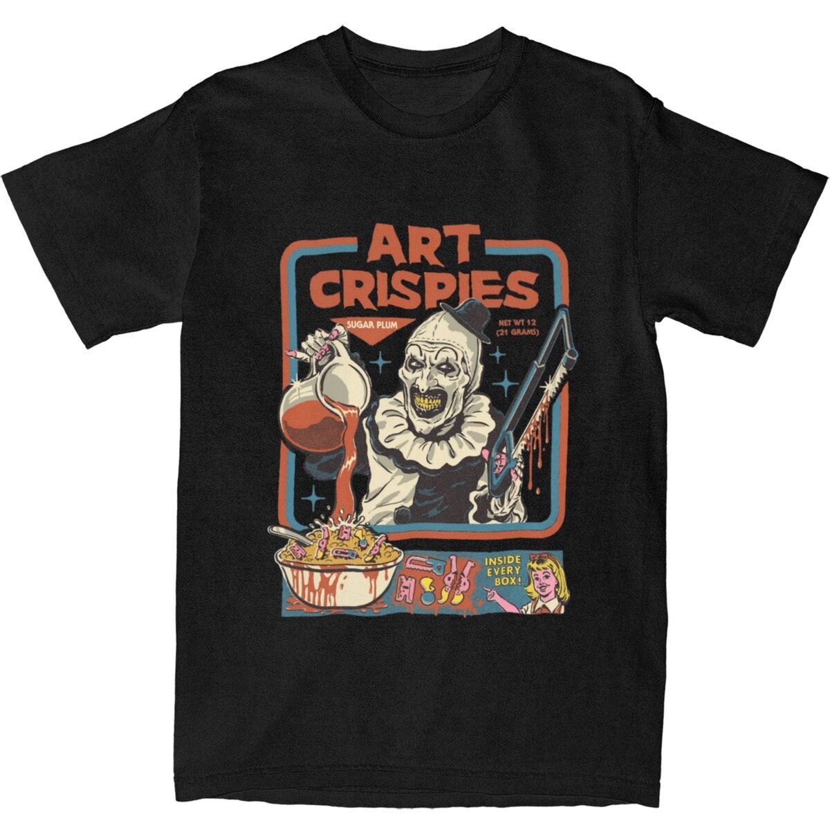Art Crispies Scary Clown Shirt Solid Color
