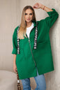 Hooded Sports Women's Large Size Long Sleeve Zipper Woolen Coat