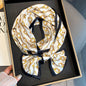 Warm Small Silk Scarf Thin Narrow Ribbon