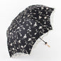 Double Lace Embroidered Umbrellas Storage Umbrella Sunshade