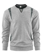 Men's Contrast Color Pullover Sweater