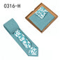 Men's Tie Floral Print Pocket Square Cotton Tie
