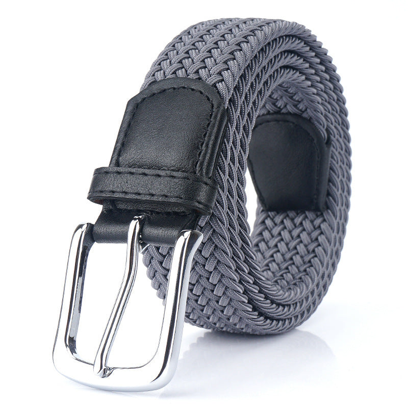 Canvas Elastic Stretch Belt Pin Buckle Canvas Belt